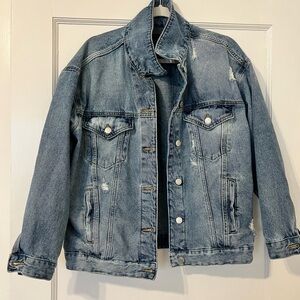 Blue Denim Jacket (Lightly Distressed)